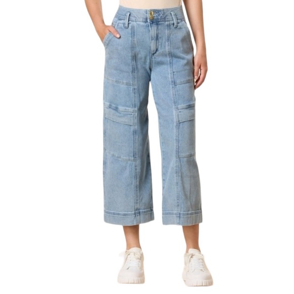 Democracy Luxe Touch Vintage Light Wash Skyrise Wide Leg Jean - Picture 10 of 10